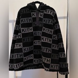 Fire black and grey KITH hoodie